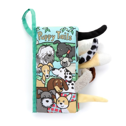 Jellycat Puppy Tails Soft Book
