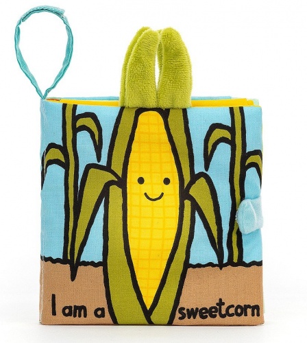 Jellycat I am a Sweetcorn Soft Book