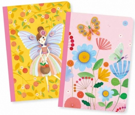 Djeco Lovely Paper 2 Small Notebooks (Various Designs)