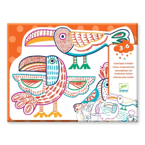 Djeco Colour Reveal Pictures Wild Families DJ00066