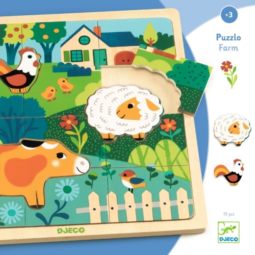Djeco Puzzlo - Farm DJ01825