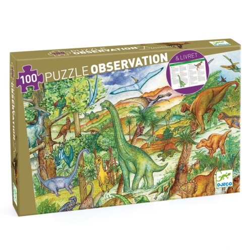 Djeco Observation Puzzle - Dinosaur 100 Pieces DJ07424