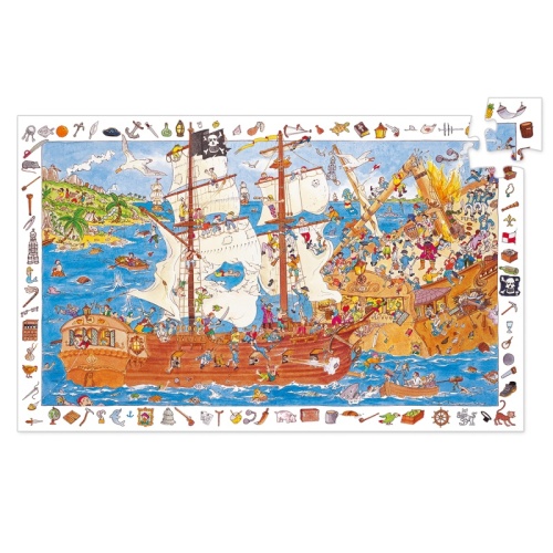 Djeco Observation Puzzle - Pirate 100 Pieces DJ07506