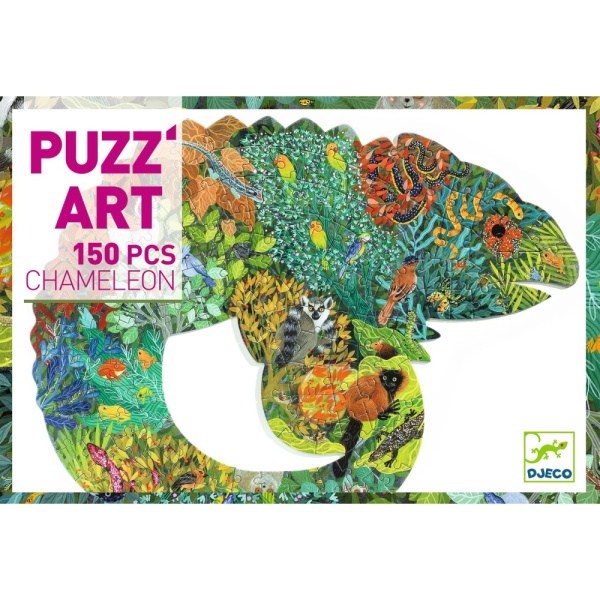 Djeco Puzzle Art - Chameleon DJ07655