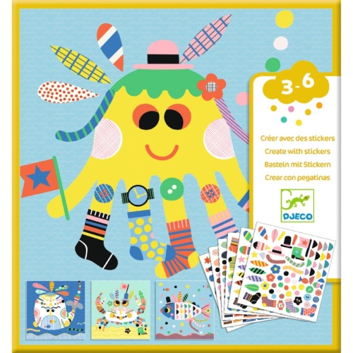 Djeco Create with Stickers Sea Creatures DJ08931