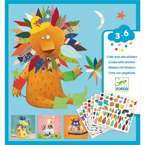 Djeco Create with Stickers Animals DJ08932