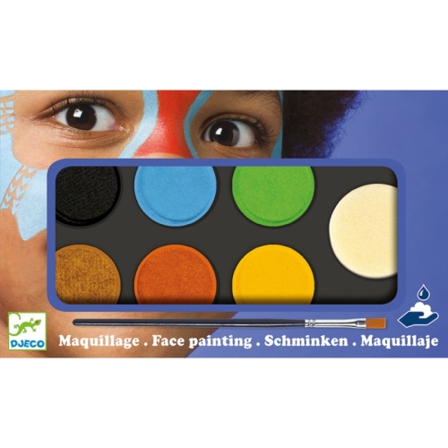 Djeco Face Paint Palette Set Blue DJ09230