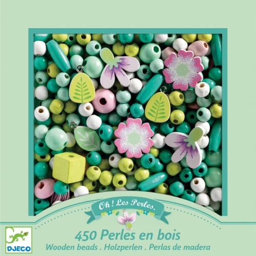 Djeco Wooden Beads Flowers and Foliage DJ09808