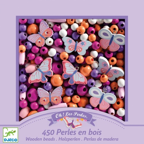 Djeco Wooden Beads Butterflies DJ09810