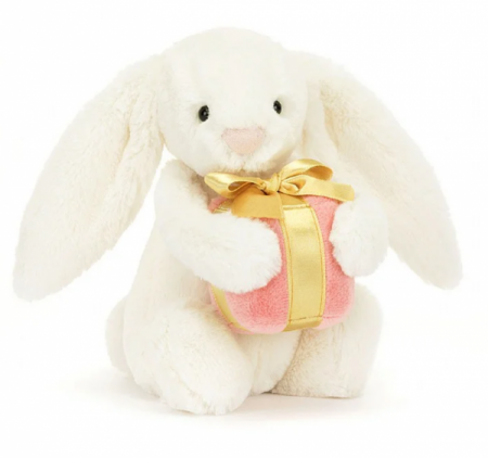 Jellycat Bashful Bunny With Present