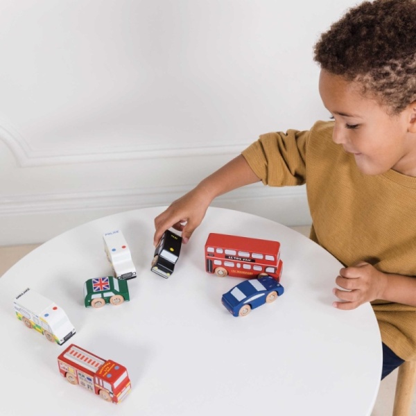 Le Toy Van Retro Metro Wooden Car Set Daisy Daisy