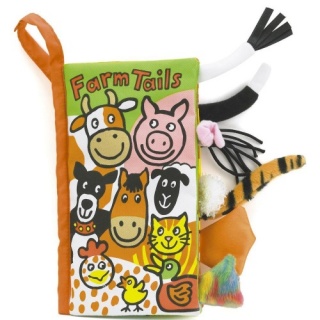Jellycat Farm Tails soft book