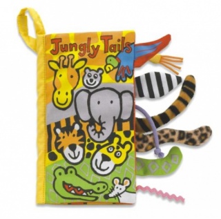 Jellycat Jungly Tails soft book