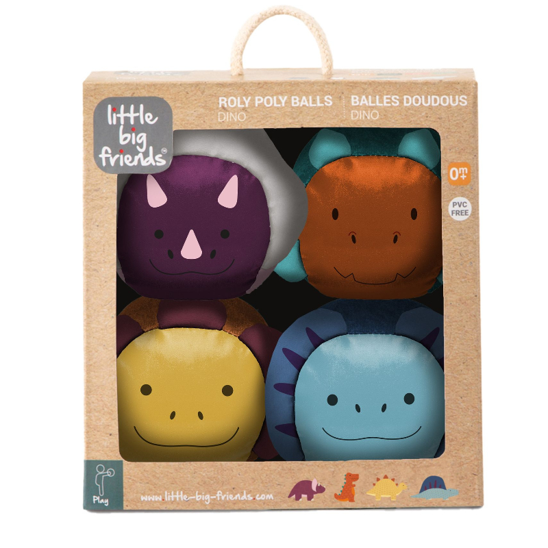 Little Big Friends Roly Poly Balls - Dino - Daisy Daisy