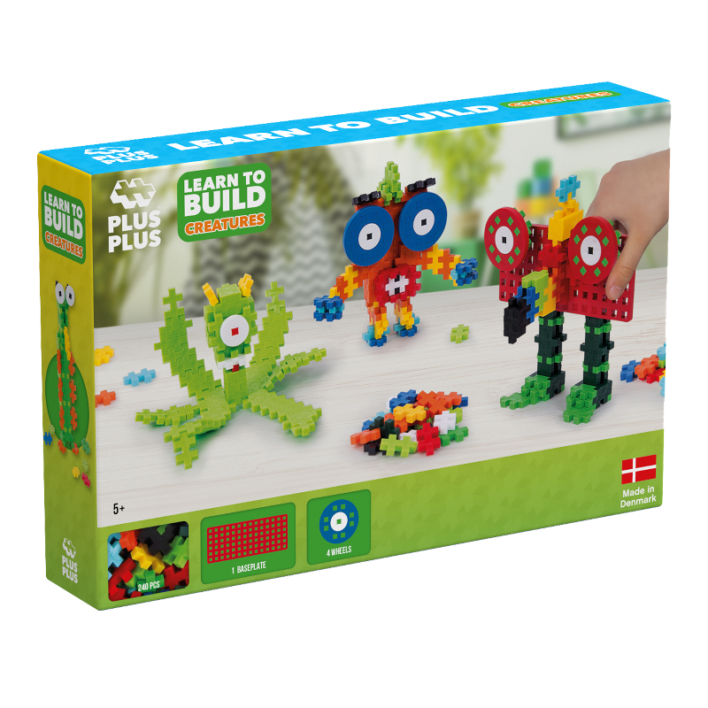 PLUS PLUS GO Dragster - Set Da Costruzione 275 Pezzi Con Ruote Larghe, Per Bambini Dai 3 Anni